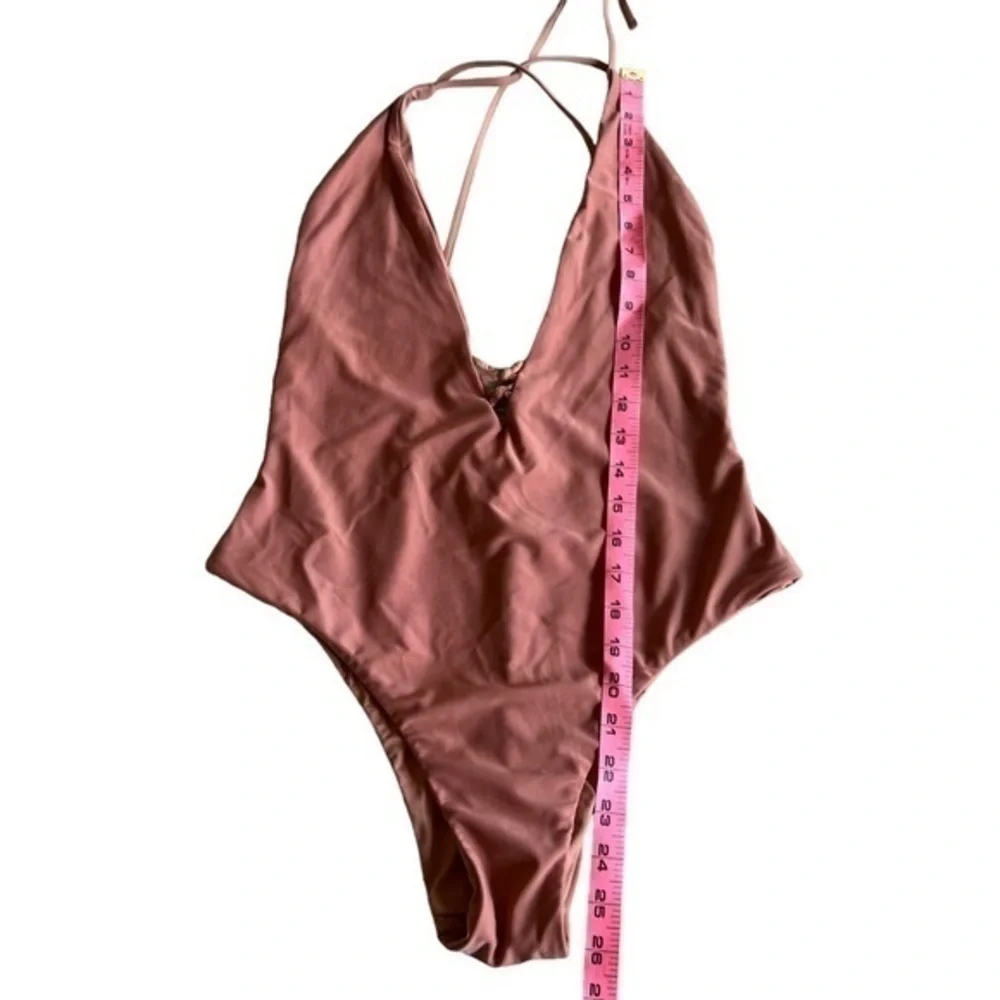 B. Swim Lush Plunge Space One Piece Swimsuit Size L